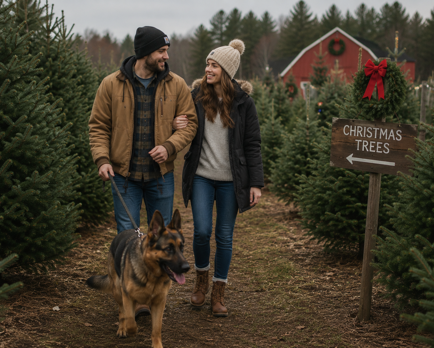 Visit a Christmas Tree Farm Together